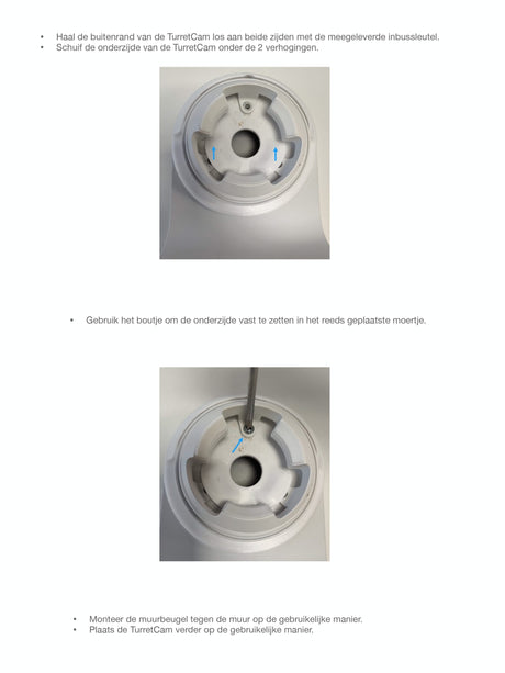 Ajax Systems Wall Bracket Adapter White for TurretCam