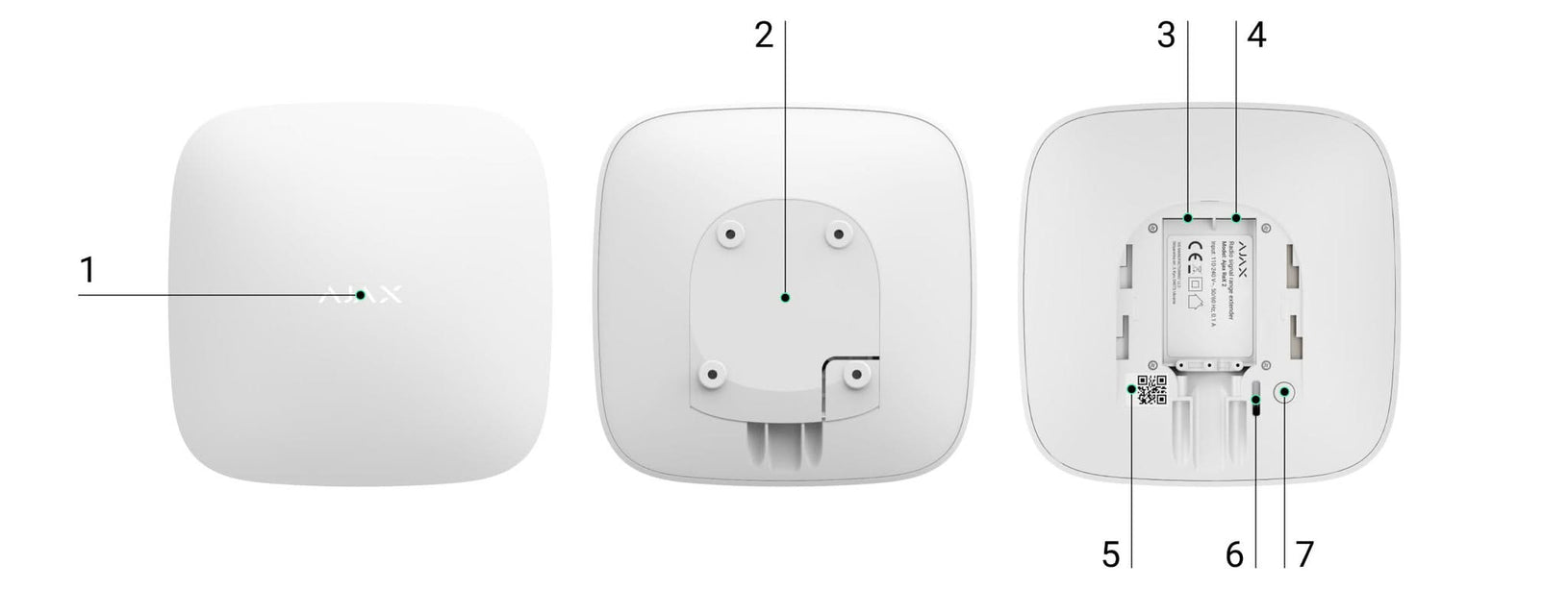Ajax Systems Rex 2 - Répéteur / prolongateur de portée