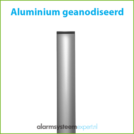 AlarmsystemExpert.co.uk Mât de caméra 2 mètres Ø 90mm avec supports muraux en acier inoxydable