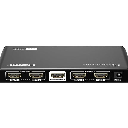 Alarm SystemExpert.co.uk HDMI 4-Port Splitter, 4K 60Hz UHD