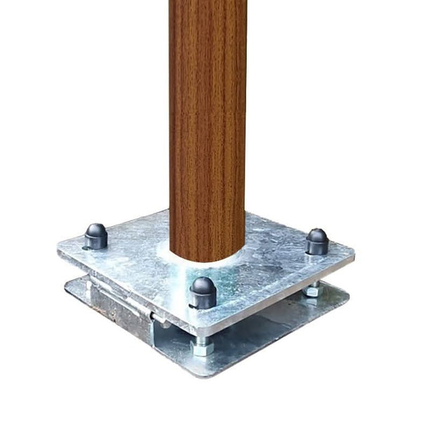 Alarm SystemExpert.co.uk Structure en bois léger mât à caméra avec ancre basculante 3 mètres