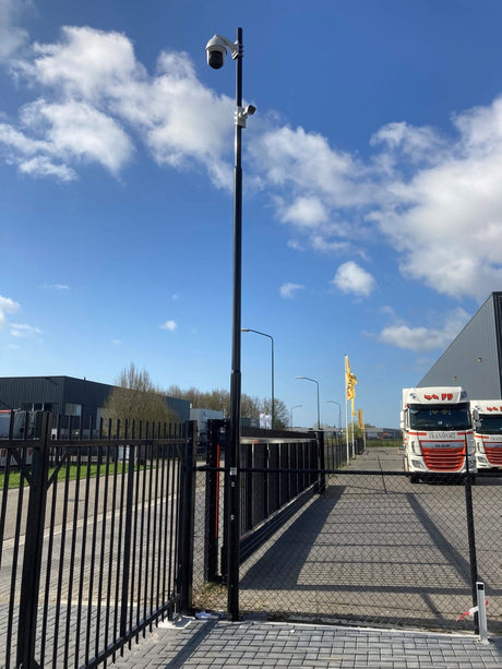 Alarm SystemExpert.co.uk Mât à caméra rajeuni avec ancre basculante et trappe d'inspection, 6 mètres