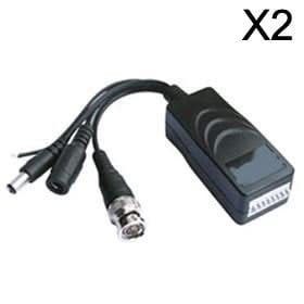 AlarmsystemExpert.de Video-Balun-Set für Video, Daten und Strom über UTP