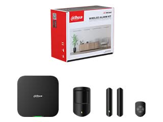 Dahua ART-ARC3800H-03-W2(868) Noir, Kit d'alarme sans fil Hub 2 avec WiFi/LAN