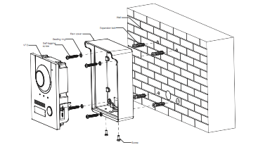 Dahua Dahua VTM05R Regenhaube Aufputz für VTO2202/2201