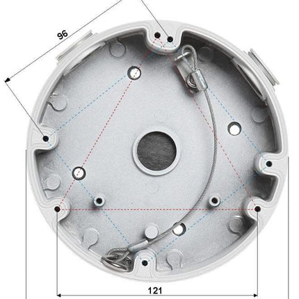 Dahua PFA138 Montagebox für Außenanwendungen Schwarz