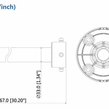 Support plafond Dahua PFB220C