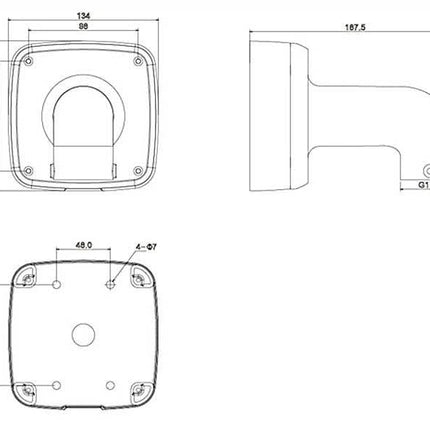 Dahua PFB302S Water-proof wall bracket