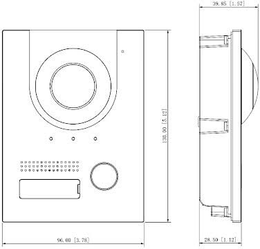 Dahua VTO2202F-P-S3 Außenstation, IP und 2-Draht, 160gr Kamera, PoE