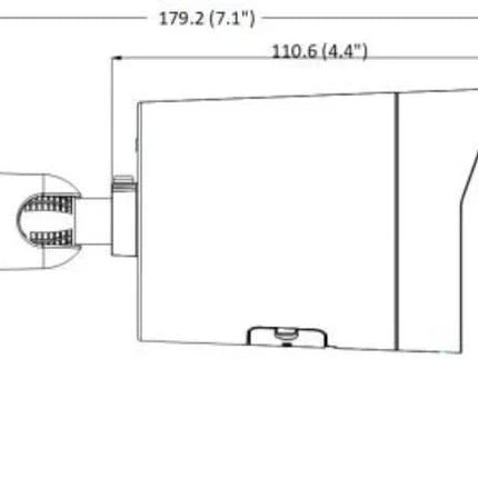Hikvision DS-2CD2086G2H-IU 8Mp 4K Mini Bullet Black, Powered by Darkfighter, AcuSense, 40m IR