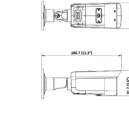 Hikvision DS-2CD2T86G2H-IS2U/SL 8MP 4K Bullet, AcuSense, 60m IR. Lautsprecher und Alarm-LED