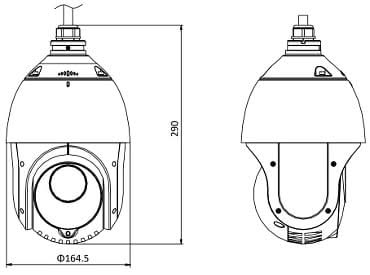 Hikvision DS-2DE4225IW-DE/T5 | 2 Megapixel | Intérieur/Extérieur | Vision nocturne | Zoom 25x | 100m IR | PTZ