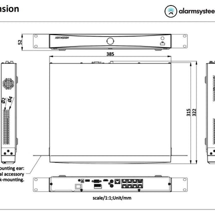 Hikvision DS-7608NXI-K2/8P 8 channels 4K NVR HDMI and PoE DEMO