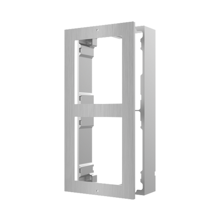 Hikvision DS-KD-ACW2/S, modular intercom, surface mount frame 2 modules stainless steel
