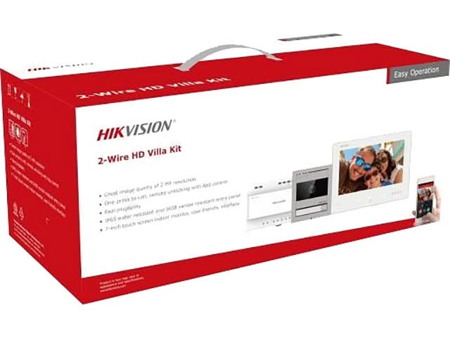 Hikvision DS-KIS704EY Interphone vidéo 2-fils Full HD Aluminium 2-fils Set