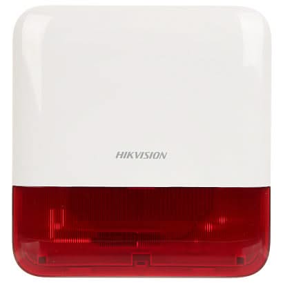 Hikvision DS-PS1-E-WE Buitensirene Rode kap