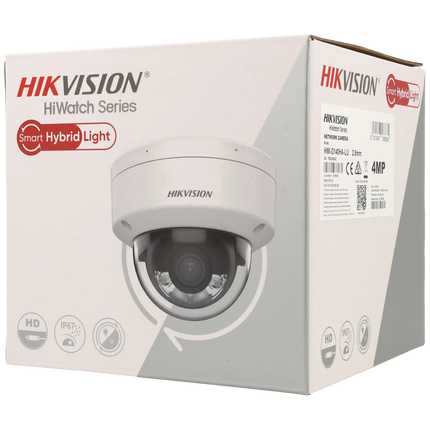 Hikvision HWI-D140HA-LUC, 4Mp 2.8mm, Lumière hybride intelligente, PoE