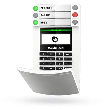 Jablotron JA-154E wireless control panel with LCD screen, keypad and RFID