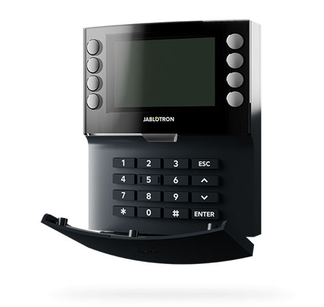 Jablotron JA-155E-AN, Wireless controller with four-segment keypad, LCD and RFID reader
