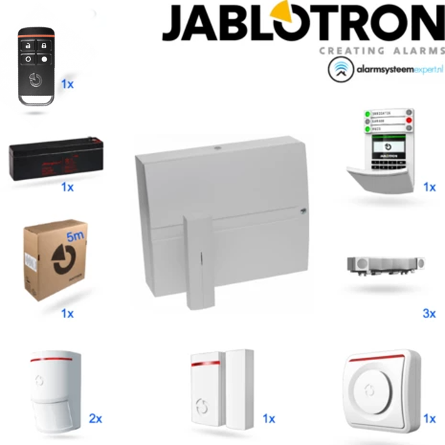 Jablotron JA103KR without GSM module + LAN Wireless Alarm System KIT (B)