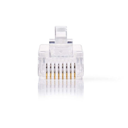 Nedis RJ45 Connector CAT5e , Gold-plated 10 Pieces, Solid Vein