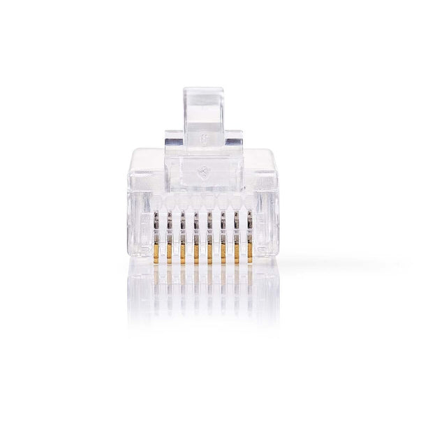 Nedis RJ45 Stecker CAT5e , vergoldet 10 Stück, Massivleiter