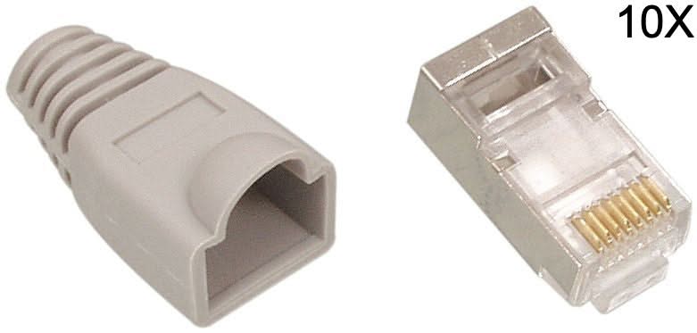 Nedis RJ45 Connector CAT6 UTP Set 10 stuks (Solid kabel)