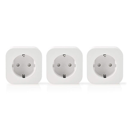 Nedis Wi-Fi Smart Plug | Schuko Typ-F | 10 A | 3-Pack