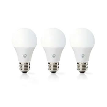 Nedis Wi-Fi smart LED bulbs | Warm- to Cold-White | E27 | 3-Pack