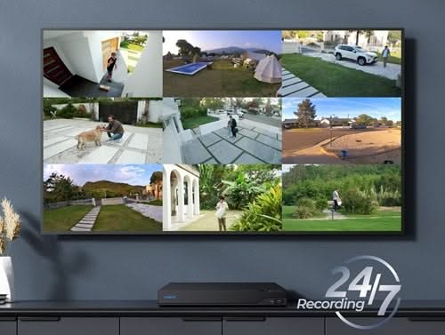 Reolink NVS16-8MD8, jeu de caméras PoE intelligentes 8MP avec 8 tourelles, NVR avec 4TB HDD