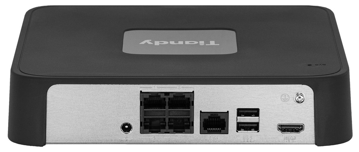 Tiandy TC-R3105, Netwerk Video Recorder, HDMI, 4x PoE, Max 6MP, Spark Series