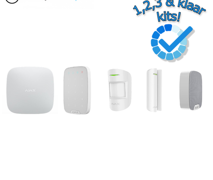 Ajax Systems Ajax Systems Alarmanlage Kit 1 Drahtlos (Weiß)