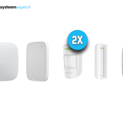 Ajax Systems Ajax Systems Alarmsysteem Kit 2 Draadloos (Wit)