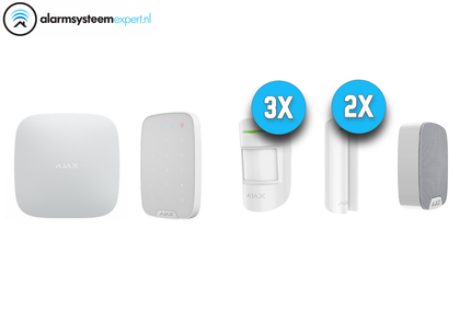 Ajax Systems Ajax Systems Alarmsysteem Kit 4 Draadloos (Wit)