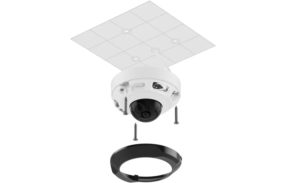 Ajax Systems DomeCam Mini Schwarz 5MP IP-Sicherheitskamera