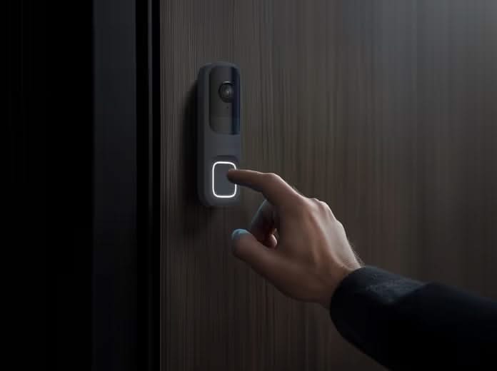 Ajax Systems DoorBell Light Gray, 4 MP Camera with built-in AI and PIR Sensor DEMO MODEL