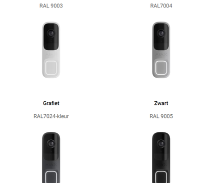 Ajax Systems Ajax Systems DoorBell, 4 MP Kamera mit eingebautem AI und PIR Sensor
