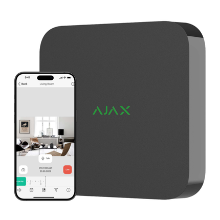 Ajax Systems Ajax Systems Kit 2x Tourelle, NVR et câblage noir