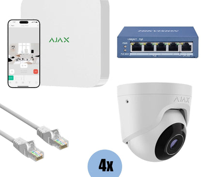 Ajax Systems Ajax Systems Kit 4x Turret, NVR and cabling