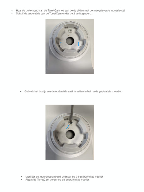Ajax Systems Ajax Systems Muurbeugel adapter Wit voor TurretCam