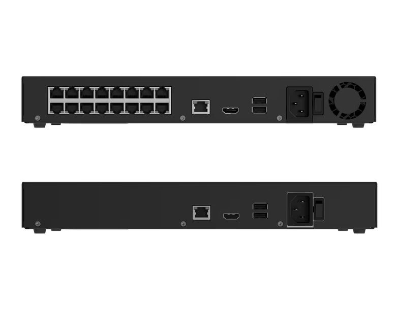 Ajax Systems Ajax Systems NVR H2D16PAC Recorder 16 Kanalen, 16x PoE, 4K HDMI, Zwart