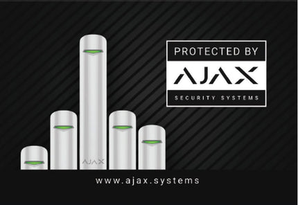 Ajax Systems Ajax Systems Aufkleber 150 x 100mm (Geschützt durch)