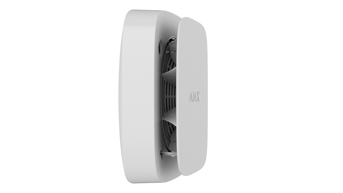 Ajax Systems FireProtect 2 RB (Hitte/Rook) vervangbare batterijen, Wit