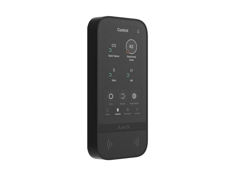 Ajax Systems KeyPad TouchScreen Zwart