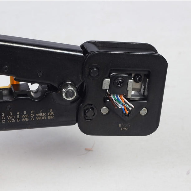 alarm system expert alarm system expert T-WC-05 Universal modular crimping pliers, RJ45 / RJ12 / RJ11 for push-through connectors