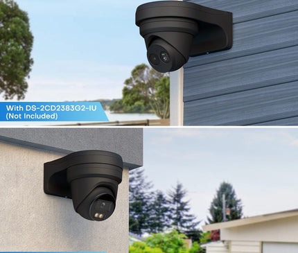 Alarmanlagen-Experte Alarmanlagen-Experte Kamerahalterung in Schwarz für Hikvision- und Dahua-Kameras