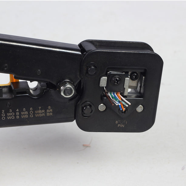 alarmsysteemexpert T-WC-05 Universele modulaire krimptang, RJ45 / RJ12 / RJ11 voor doorsteekconnectoren
