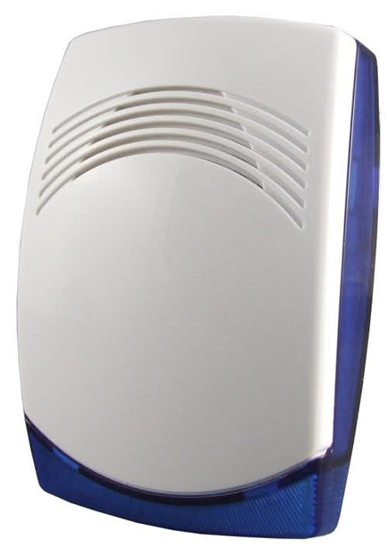 Alarm SystemExpert.co.uk Wired indoor siren with blue LED flash light, 12V