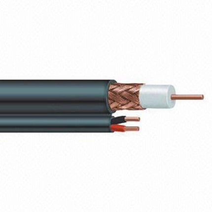 Alarm SystemExpert.de Koax RG59 Kombikabel mit DC Stromkabel, 100 Meter