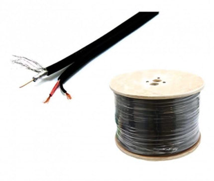 Alarm SystemExpert.de Koax RG59 Kombikabel mit DC Stromkabel, 100 Meter